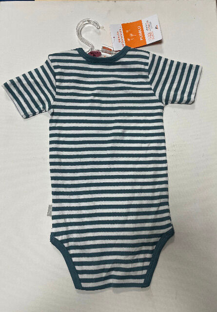 Kinder Bodys für Jungen, gestreift weiss-navy Marke PUSBLU