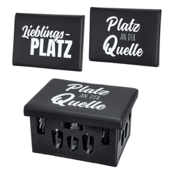 Bierkastensitz Sprüche, 2/s, ca.43x33cm