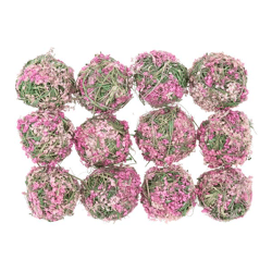 Decorative flower balls, set of 12, Ø 5cm