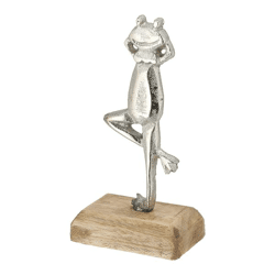 Frosch auf Fuß, klein, ca. 16cmH