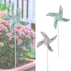 Garden plug metal windmill, 2/s, L, approx.75cmH