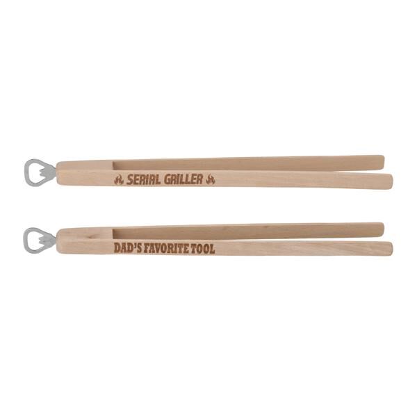 Grillzange mit Flaschenöffner 2 , ca. 42cm