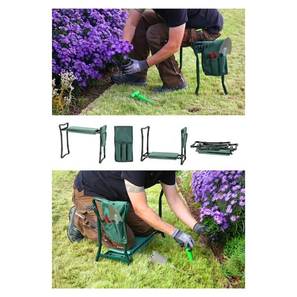 Kniebank Gartenhocker, 2in1, ca. 60x50cm