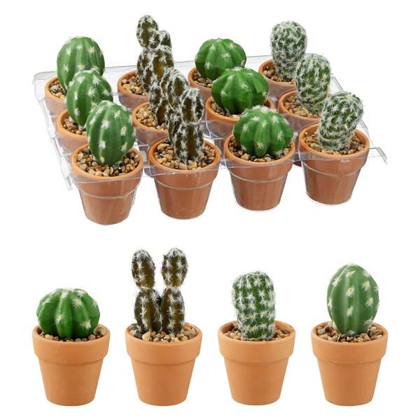 Artificial cactus , ca. 7x12cm , 6/s