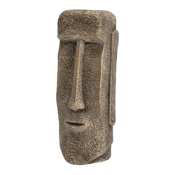 Moai head, gold, large, approx. 41cmH