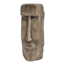 Moai head, gold, small, approx. 26cmH