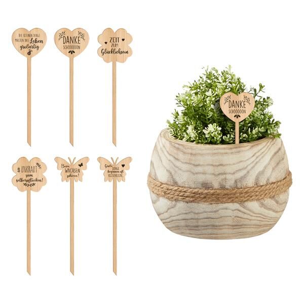 Pflanzstecker Spruch, 3/s, ca- 27cmH