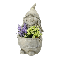 Pflanztopf Gartenzwerg, Frau, ca.36cmH