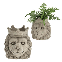 Pflanztopf Löwe mit Krone, groß, ca. 21cmH Artikelnummer 45495