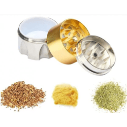 Grinder Champ High Bullet Kräutermühle gold / silber