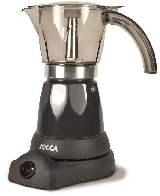 Jocca elektrische Espresso Kaffeemaschine in schwarz für bis zu 6 Tassen mit 360° drehbarem Kopf Espressokocher Kaffeemaschine Küche