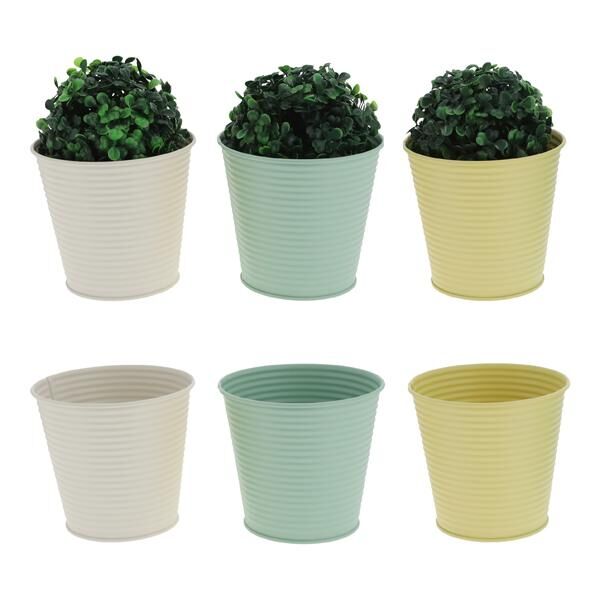 Übertopf Rillen, 3/s, S, ca. 11x11cm