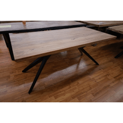 Esstisch Tisch + Massivholz Akazie + DesignerGestell + Neu auf Lager 175x90cm 