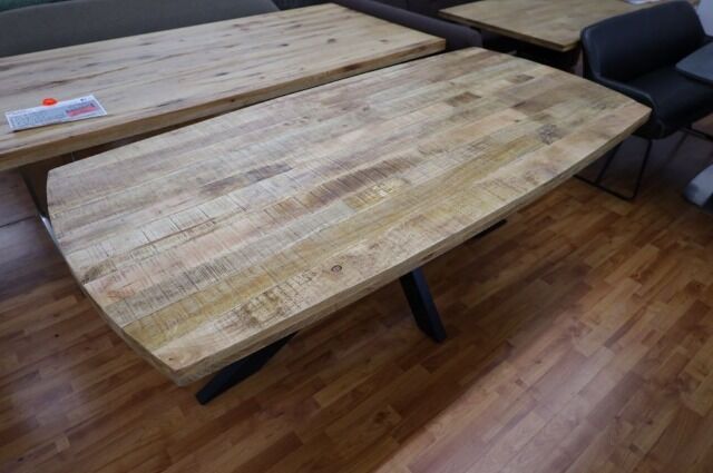 Esstisch Tisch + MASSIVHOLZ MANGO + Spider Gestell +NEU auf Lager 210x100cm 