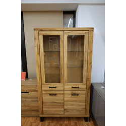 Double display cabinet +Soft Close + solid oak front