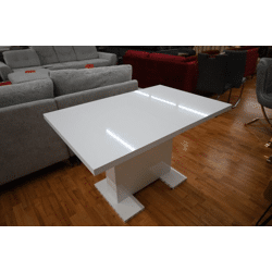Esstisch Tisch + Hochglanz Weiß + Ausziehbar + Neu auf Lager 120-160x80cm
