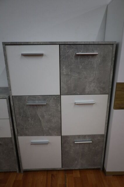 Kommode + Schubladen + Ablageflächen + Beton Optik