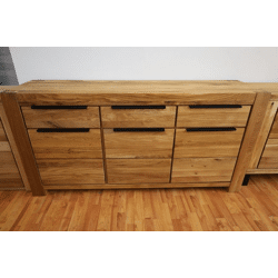 Kommode Vitrine + Mssivholz eiche Pfosten