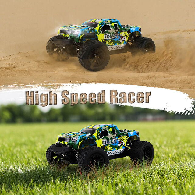 Blij´r Beast Blue ferngesteuertes RC Auto 45 km/h, 1:18, 2 Akkus, Allrad, 100m, Monstertruck RTR RadioControl Modellbau