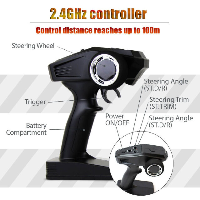 Blij´r Beast Blue ferngesteuertes RC Auto 45 km/h, 1:18, 2 Akkus, Allrad, 100m, Monstertruck RTR RadioControl Modellbau