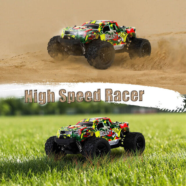 Blij´r Beast RED ferngesteuertes RC Auto 45 km/h, 1:18, 2 Akkus, Allrad, 100m, Monstertruck RTR RadioControl Modellbau