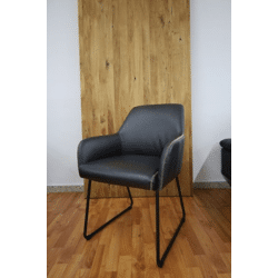 Esszimmerstuhl Stuhl + Metall Gestell +Kunststoff Leder