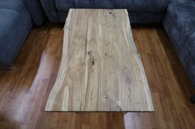 Couchtisch + Baumkante + VOLL MASSIV 2,6cm