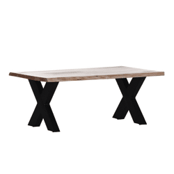 Coffee table + solid wood acacia + tree edge + new in stock