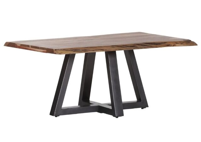 Couchtisch Tisch + MASSIVHOLZ Akazie + Baumkante 100x70x47cm