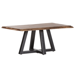 Couchtisch Tisch + MASSIVHOLZ Akazie + Baumkante 100x70x47cm