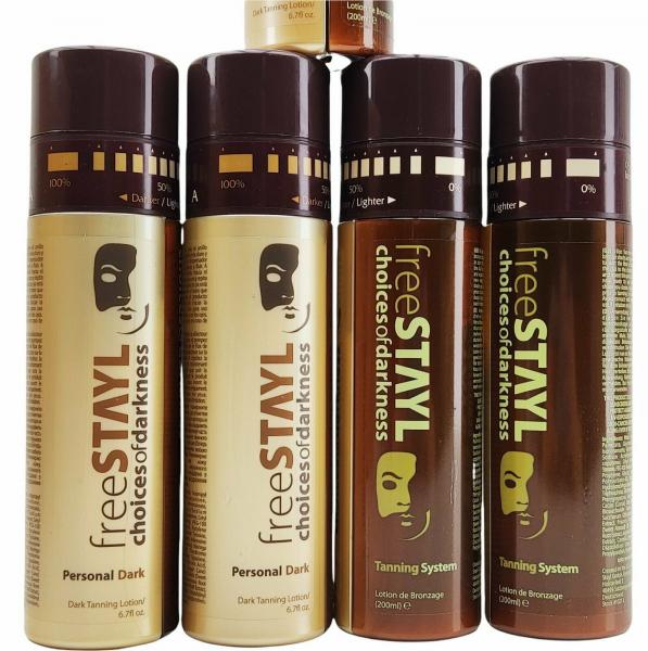 Bräunungslotion Free Stayl, Selbstbräuner, Dunkle Bräune, Sonnenunempfindlich, Schützende Creme, Sonnenschutzmittel Großhandel Restposten