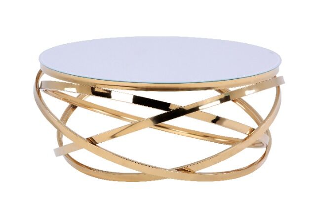 Couchtisch + Glasablage weiß oder sw + Metall Gestell 90cm 