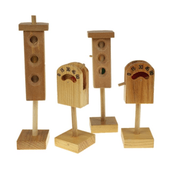 WOODEN TRAFFIC LIGHT SET – 4-PIECE