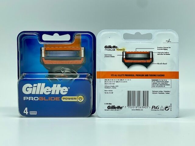 GILLETTE PROGLIDE POWER RASIERKLIGNEN 4ER
