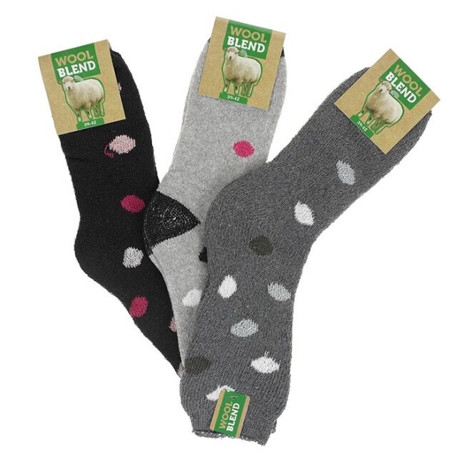 WOOL BLEND – WOMEN’S SOCKS – THERMO – MIX – 35-38/39-42