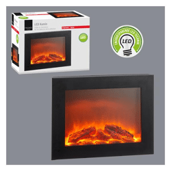 Kamin - Dekokamin - Deko Elektrokamin - elektrischer Dekokamin - mit edler Glasfront - A Ware 