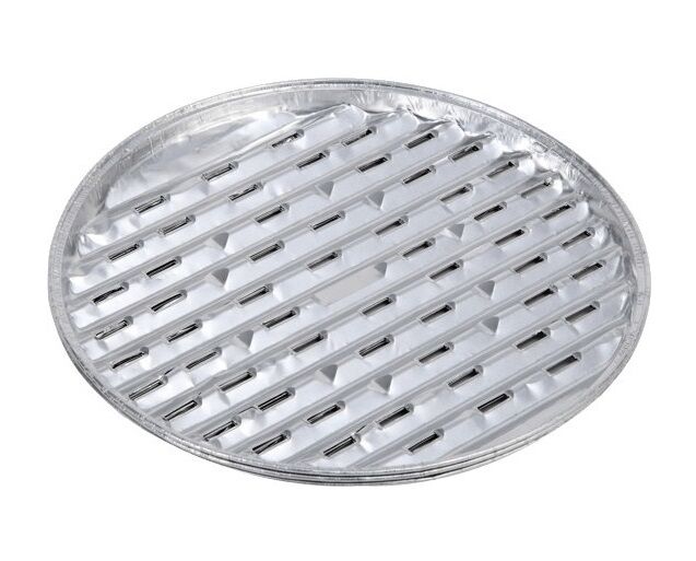 Tepro Aluminium Grillschalen BBQ Grillschale rund Ø 34 cm 3er-Set Fettschale Aluschale