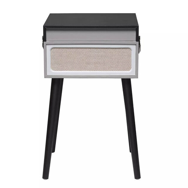 Denver VPR-250 freistehender Retro Schallplattenspieler mit Bluetooth MP3, USB, Smartphonesteuerung Schallplatte Verstärker Retro