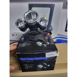 Rechargable Head Lamp - 3 Lights - 5 Modes - With Batterys