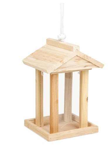 VOGELFUTTERHAUS AUS HOLZ