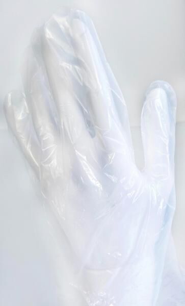 Einweghandschuhe Bio Transparent, Gr. M, Großhandel, Einweghandschuhe kaufen Restposten Palettenware