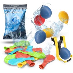 Wasserbomben Set mit 1000x Wasser Ballons & 1x Schleuder für Kinder & Erwachsene - Wasser Luftballons in bunten Farben