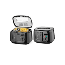 Kunststoff-Fritteuse 2,5 Liter schwarz