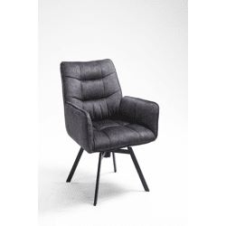 Esszimmerstuhl Stuhl + Drehbar + Metall Gestell + Armlehnen