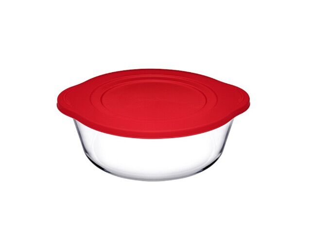 Auflaufform Rund 2100cc mit Deckel