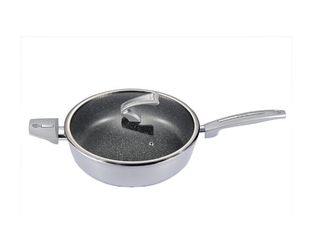 Schmorpfanne mit Deckel Ø 28cm Metallic Silver