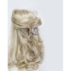 Haarschmuck – 50 Stück Packungen silberne Blumen-Haarspangen