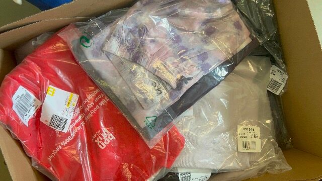 Mixpaletten, Mixposten Textilien palettenweise, A ware, mix karton, damen, herren Restposten Paletten,