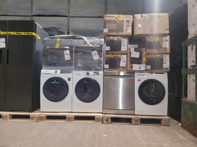 Samsung Germany Mixed White Goods B&C Goods 114 pieces SBS & Combi Fridges, Washing Machines, Dryers, Microwaves, Cookers