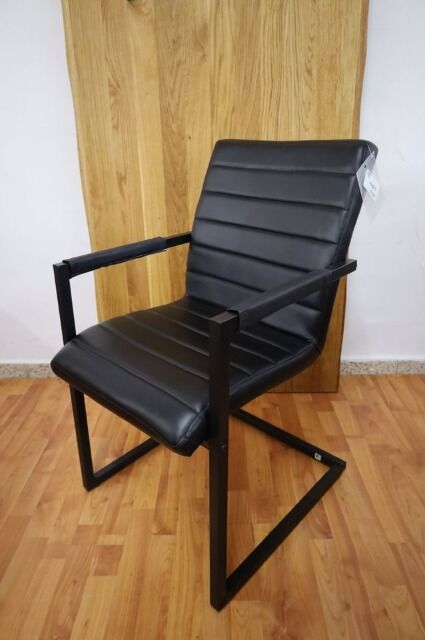 Esszimmerstuhl Stuhl +ECHT LEDER + Metall Gestell